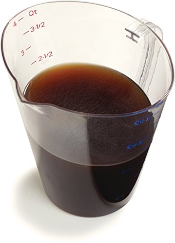 Carlisle FoodService Products 4314507 Commercial Plastic Measuring Cup, 1 Gallon, Clear