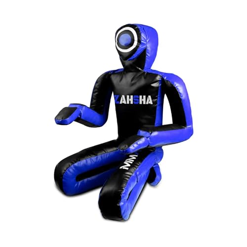 BJJ Wrestling Grappling Self Defense Training Vinyl Dummy, Unfilled - color: Blue, size: 60 inch|150cm|5 Feet