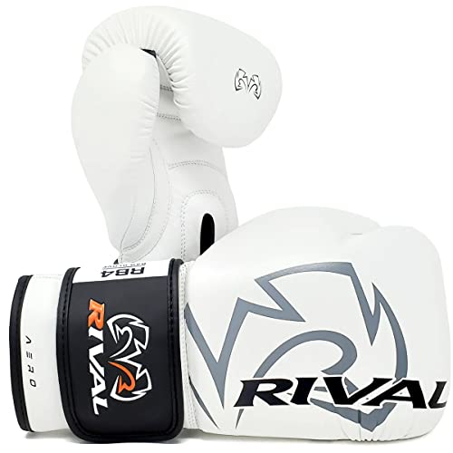 RIVAL Boxing RB4 Aero Bag Gloves, Hook and Loop Closure, Synthetic PU Outer Shell for Extra Durability and Performance - color: White, size: X-Small
