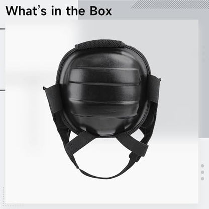 MMA Headgear Set, 2-Piece Adjustable Wrestling & Sparring Protective Guard, Eva Foam Padded Training Headpiece