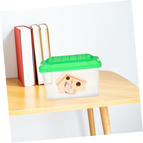 DECHOUS Handheld Pet Storage Box Transparent Turtle Habitat Fish Tank Lightweight Reptile Carrier for Hamsters Goldfish Turtles Versatile Easy to Optimal Airflow