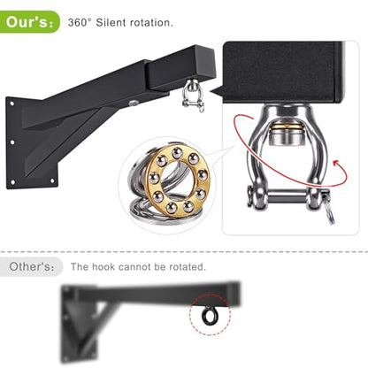 SELEWARE Wall Mount Heavy Bag Hanger Heavy Duty Punching Bag Hanger - color: 17-25" with Length Adjustable