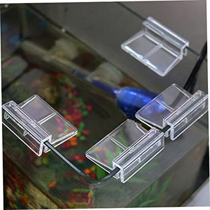 10pcs Acrylic Fish Tank Cover Holder Bracket Transparent Support for Aquarium Lids Practical Rack for Tank Plates