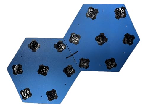 BEEMATS ECOISLE Floating Hydroponic Growing System, 7-Plant Capacity, Hexagonal Design with Aerated Pots, Water Garden Filter (7)