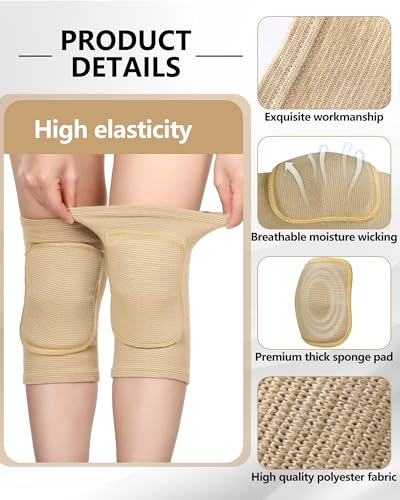 Eurzom 2 Pairs Dance Knee Pads for Women Girls Volleyball Protection