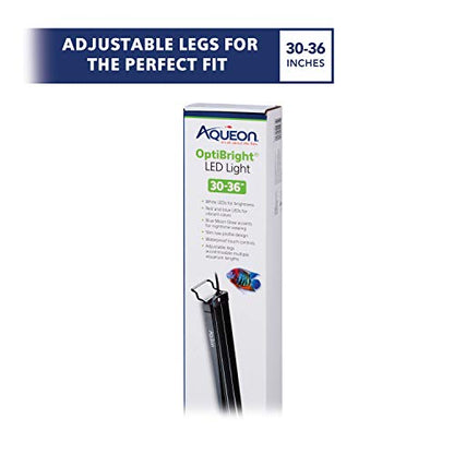 Aqueon LED OptiBright Fish Tank Aquarium Light Fixture, 30-36 Inch - size: 30-36 Inch