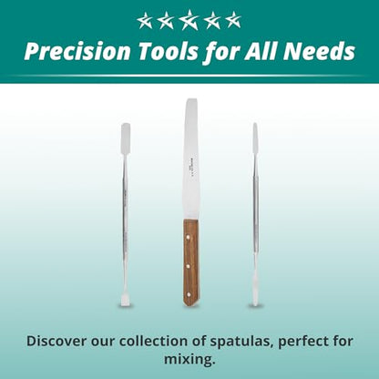 Excelta Double-Ended Spatula, Stainless Steel, Versatile Tool for Potting, Scraping, and Mixing Epoxy, 7 Inches, Intermediate