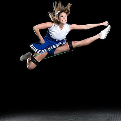 Cheer Kinetic Bands – Leg Strengthening Resistance Bands for Cheerleaders - style: Blue Level 2