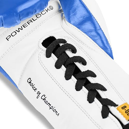 Everlast Powerlock OG Pro Boxing Gloves - color: Blue/White, size: 10oz X-Large
