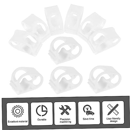 MAGICLULU 10-Piece Siphon Hose Clip Set Adjustable Tubing Clamp for Water Flow Regulation Soft Silicone Water Stop Clips for Secure Shut Off