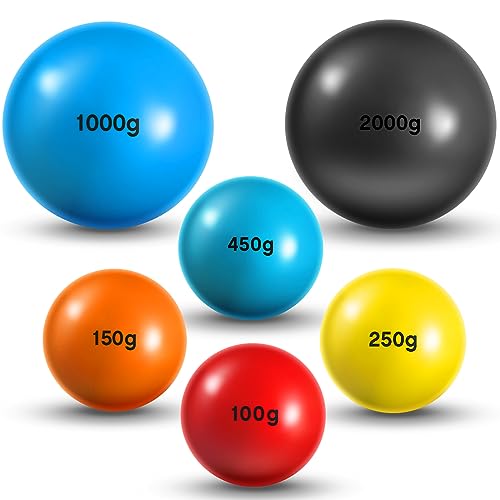 Hungdao 6 Pcs Weighted Plyo Training Balls - size: 3.5 to 70.5 Oz