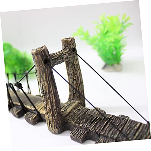 balacoo Fish Tank Bridge Decor Resin Underwater Bridge Ornament for Aquatic Landscapes Aquarium Decoration Easy Care for Fish and Shrimp Environments