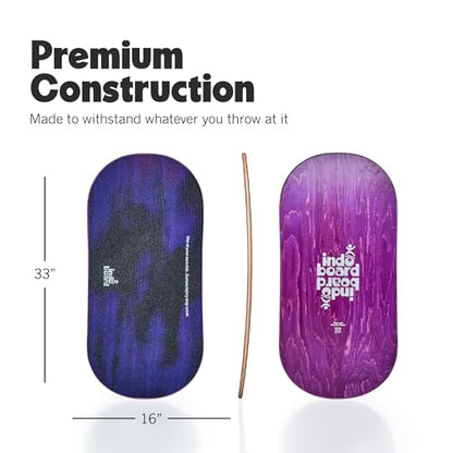 The Indo Board “Rocker” Training Package. Included Balance Board, Roller, and Cushion. Balance Training for Core Strength, Stability & Athletic Performance - Surfing, Skateboarding, Snowboarding. Designed for Progression.