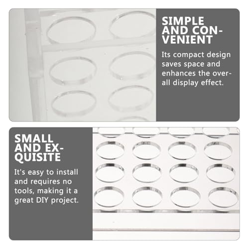 PRETYZOOM Acrylic Test Tube Holder Stand Slots Lab Tube Rack Holder for Chemistry