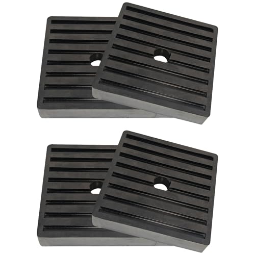 Shock Pad Anti Vibration Pads for Air Compressor or Equipment Solid Rubber, Heavy Duty EVA Mechanical, HVAC, Air Conditioner, Washer and Dryer, Treadmills Anti-Vibration Isolation Pad 4 X 4 X 7/9