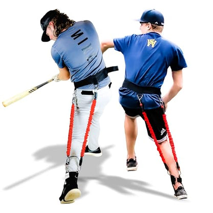 VPX Baseball Harness. Adds 4-6MPH Velocity & Power. Improves Hitting and Pitching Mechanics. Use in any Drill. Pro to Youth - size: Waist MED (22" - 34"), style: Height Lrg (6'0" & Up)