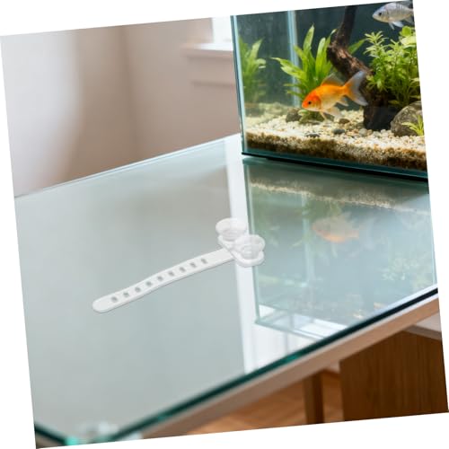 50pcs Aquarium Suction Cups with Cable Straps for Secure Attachment of Air Hose and Filter Tubes in Fish Tanks, Sturdy Plastic Hose Holders Compatible with Aquarium Planters