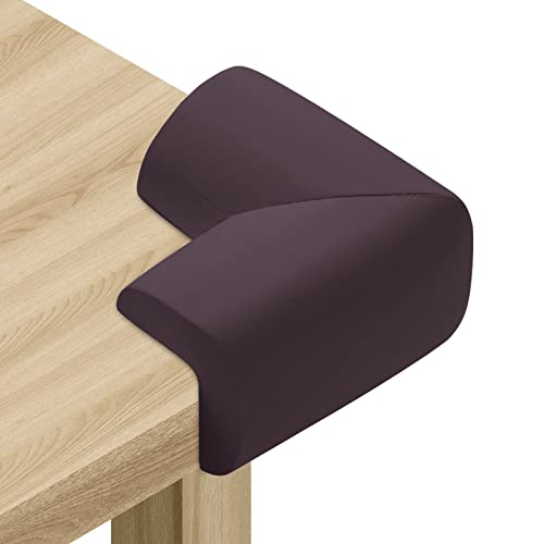 8 Pack Corner Protector for Baby, Heavy-Duty Soft Rubber Foam Furniture Corner Bumper Guards, Child Safety Furniture Bumper, Adhesive Pre-Taped Corner Protectors,Soft Sponge Table Corners, Brown - color: 8 Brown Sponge Corners