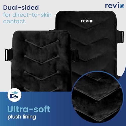 REVIX Extra Large Ice Pack for Back, 13” x 21” Reusable Gel Cold Pack Wrap - style: Black-1 Pack