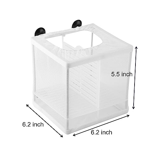 Fish Tank Breeder Net, Fish Breeding Box Multifunctional Isolation Mesh Box Aquarium Fish Tank Incubator Breeder Tank Divider Fish Fry Hatchery Breeder Box