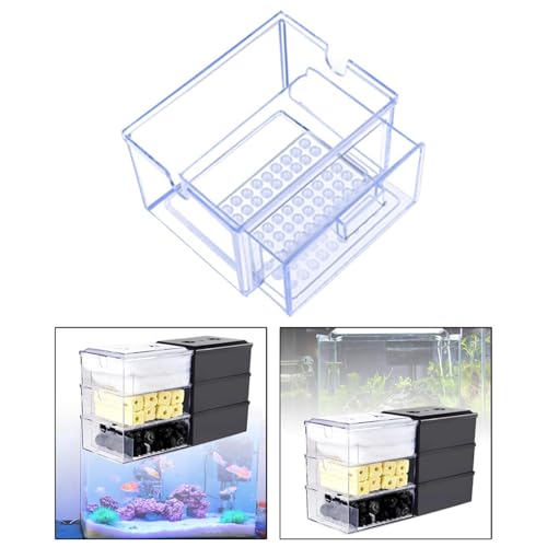 Aquarium for Fresh and Water Aquarium Drawer Drip Tray Filtration System, Clear