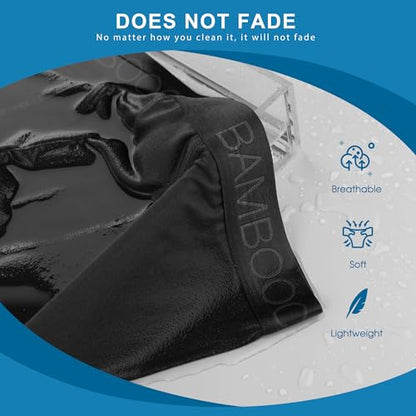 BAMBOO COOL Ultra Soft Mens Underwear Boxer Briefs Multi-pack - color: 6black（6 Pack）, size: Small