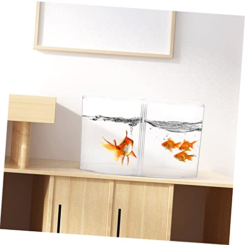 POPETPOP Fish Isolation Breeding Box Transparent Incubation Tank for Small Fish and Shrimp Easy Installation Betta Breeder Enhances Fry Survival Rate