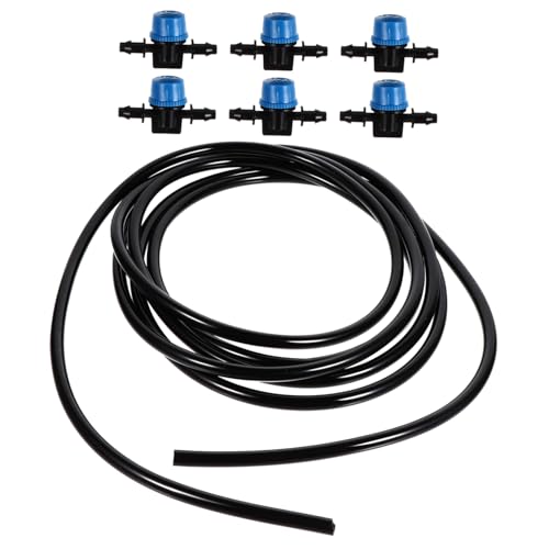 MERRYHAPY Adjustable Aquarium Micro Water Control Valve Hose Set Soft Silicone Tubing with for Fish Tank Easy Installation Design