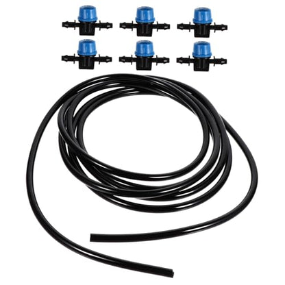 MERRYHAPY Adjustable Aquarium Micro Water Control Valve Hose Set Soft Silicone Tubing with for Fish Tank Easy Installation Design