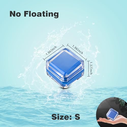 Aquarium Small Super Magentic Cleaner(The Heart of The Ocean) Fish Tank Algae Scraper Fish Bowl Magnet Brush for Glass Tank No Floating