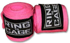 Ring to Cage MMA Boxing Muay Thai Handwraps Mexican Style Stretchable-Pink 180"