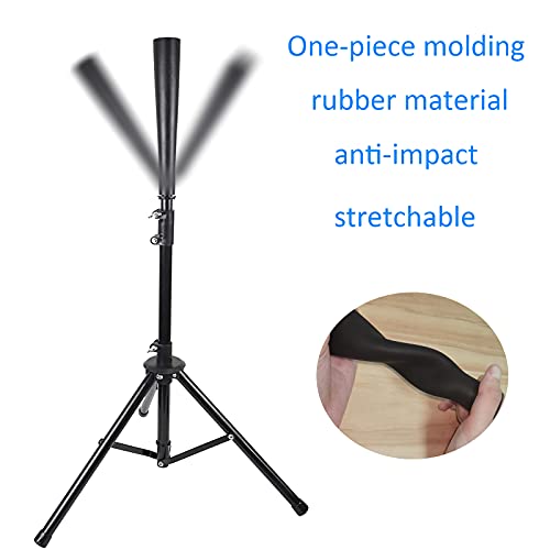 Baseball Softball Batting Tee Topper Replacement Rubber Holder for Tee Ball Stand Hitting Tee and t Ball tee Pack of 2 with 2 Hose Clamps