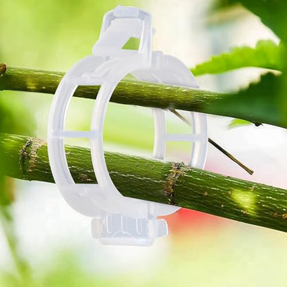 400PCS Plant Support Clips, White Plastic Garden Clips for Tomato Cucumber Flower Squash Vine, 1.2' Inner Diameter - color: White 400pcs