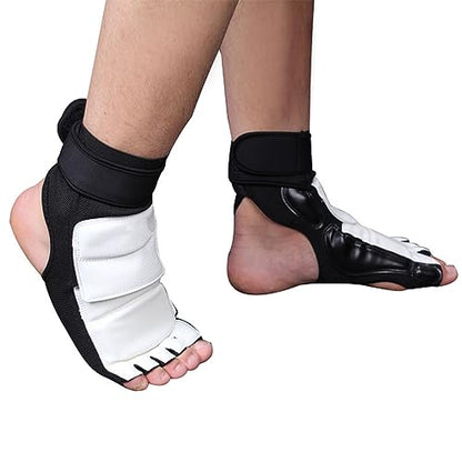 Taekwondo Foot Protector Double Fixation Elastic Cloth Surrounding Design for Kids - size: X-Small