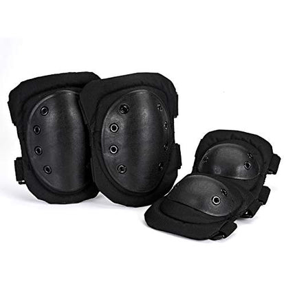Tactical Knee Pads ,Airsoft Knee & Elbow Protective Pads Guard for Army, Paintball, Hunting and Anyother Outdoor Sports