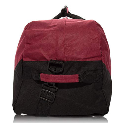 DALIX 25" Big Adventure Large Gym Sports Duffle Bag (Black Grey Navy Blue Red Camo) - color: Maroon
