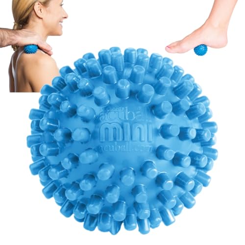 Dr. Cohen’s Heatable Deep Tissue Massage Ball Mini - acuBall Trigger Point Massage Therapy for Myofascial Release - Spiky Foot Massager Ball - Effective Back Massager Ball for Targeted Pain Relief - color: Acuball Mini