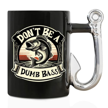 Onebttl Fishing Gifts for Men, Funny Coffee Mug for Fisherman, Dad, Grandpa for Christmas, Father's Day, 13.5oz/400ml