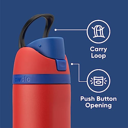 Owala Marvel FreeSip Stainless Steel Water Bottle 24 oz Spiderman - color: Spiderman, size: 24 Ounces
