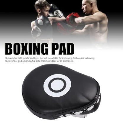 Diydeg Boxing Curved Focus Punching Mitts, PU Leather PU Leather Boxing Pad Set with Adjustable Strap, Training Hand Pads for Kickboxing Taekwondo Karate MMA Kids, Teens, Women - color: Violet