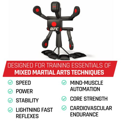 BAS UFC Body Action System - Fully Adjustable Punching & Kicking Pads - Martial Arts Training: MMA, Boxing, Karate, Muay Thai & More! - style: X2