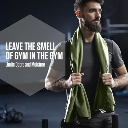 VENTURE 4TH Quick Dry Microfiber Towel for Camping & Gym - Army Green XL - color: Army Green, size: 72.00" x 31.50"