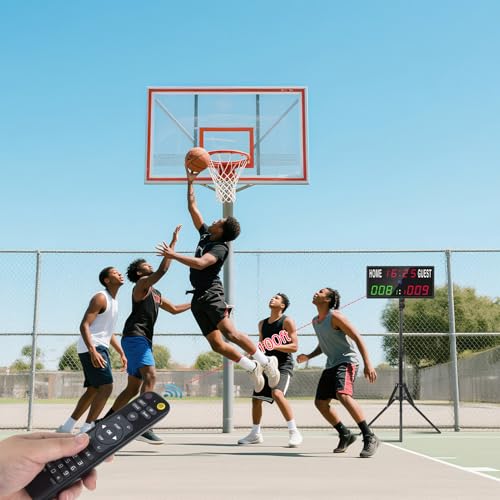 Samshow LED Digital Scoreboard with Remote & Tripod, Cornhole Score Keeper - style: 2025 6 digital led scoreboard - tripod