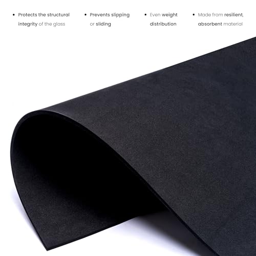 UNS Leveling Mat - 75x45cm | 29.52x17.71in, 6mm - Non-Slip Dense Foam Freshwater Saltwater Aquarium Mat for Planted Tanks, Marine Coral Reef, Turtle Reptile Enclosure, Betta Fish Shrimp Tank - Black - size: 75x45cm | 29.52x17.71"