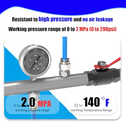 12-PACK 1/4" Tube OD x 1/4" NPT Thread Male Straight Nickel Plating Copper Push to Connect Fittings,PC-1/4-N2 Pneumatic Quick Connect Air Line Hose Fittings - size: 1/4" OD Tube x 1/4" NPT, style: Straight