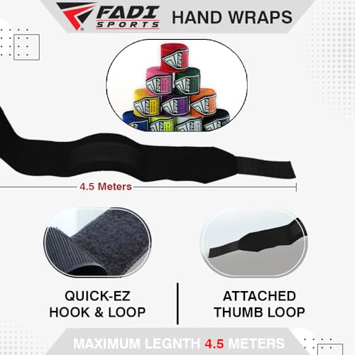 180-Inch Boxing Hand Wraps for Men & Women - Elastic Inner Gloves for Boxing, MMA, Kickboxing, Muay Thai - Pair (Green) - color: Purple