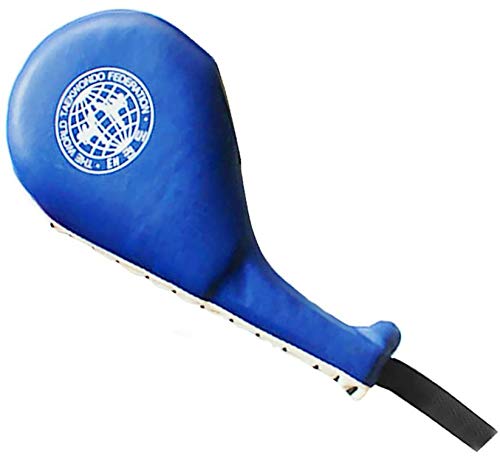 ausuky Taekwondo Double Kick Pad Target Tae Kwon Do Karate Foot Practice - color: Blue