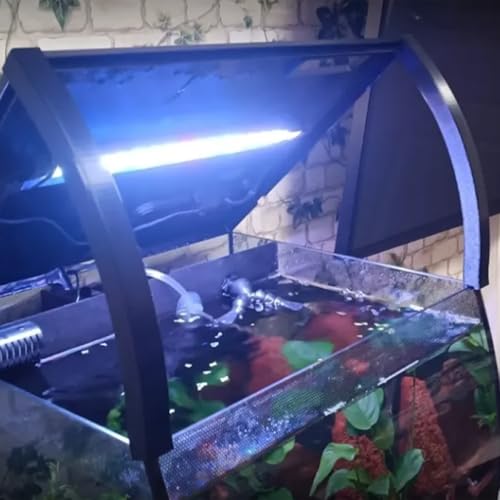 Aquarium Lid Support Arms for Fluval Flex 57L 15 Gallon Tank, Lid Holder Props Fish Tank Cover Support Bracket (Black) - color: black