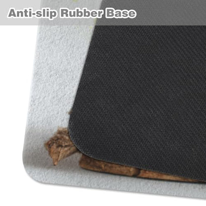 Coffee Mat Pot Moss Arrangement Green Coffee Bar Mat Hide Stain Absorbent Drying Pad with Waterproof Rubber Backing Fit Under Coffee Maker Machine Pot Espresso
