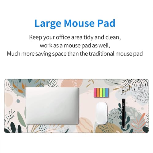 Abstract Boho Desk Mat Gaming Mouse Pad Green Pink XL Mouse Pad Large Mousepad Extended Laptop Keyboard Mat Gaming Desk Pad Mouse Mat Office Computer Keyboard Laptop Home 31.5"x11.8" - color: Abstract Boho_001, size: 11.8" x 31.5"